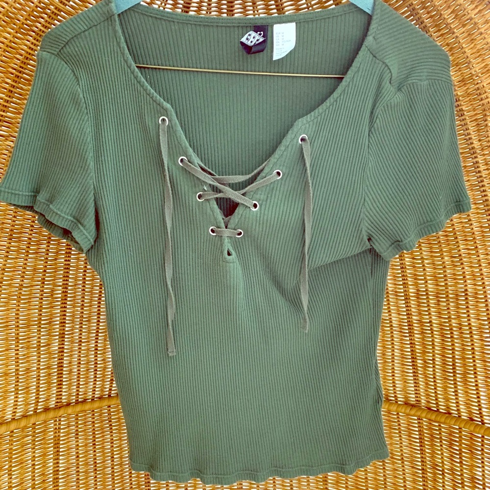 Green Cross Front Tee